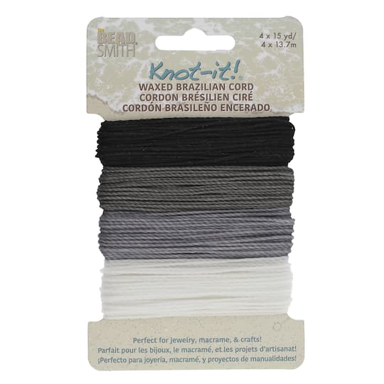 Beadsmith® Knot-it!™ Day & Night Waxed Brazilian Cord